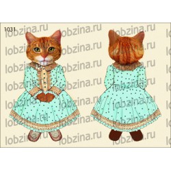 Велюрик кошка в платье